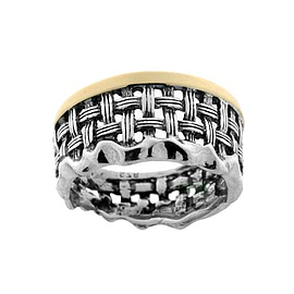 Silver and Gold Ring