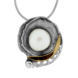 Silver and Gold Pendant