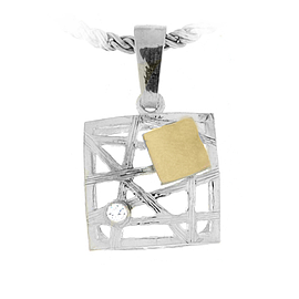 Silver and Gold Pendant