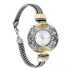 Silver and Gold Watch