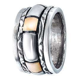 Silver and Gold Ring