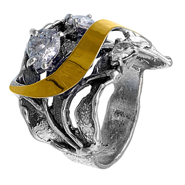 SIlver and Gold Ring