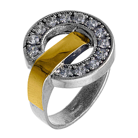 Silver and Gold Ring