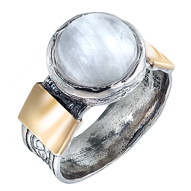 Silver and Gold Ring