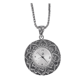 Silver Pendant Watch