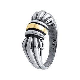 Silver and Gold Ring