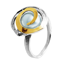 Silver and Gold Ring