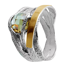 Silver and Gold Ring