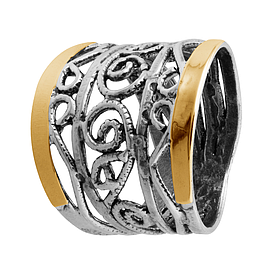 Silver and Gold Ring