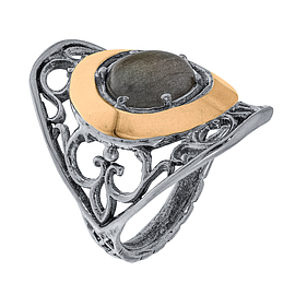 Silver and Gold Ring