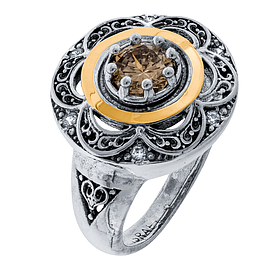 Silver and Gold Ring