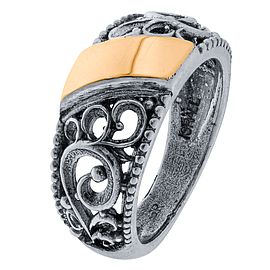 Silver and Gold Ring