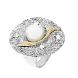 Silver and Gold Ring