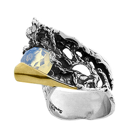 Silver and Gold Ring