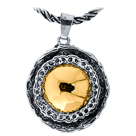 Silver and Gold Pendant 