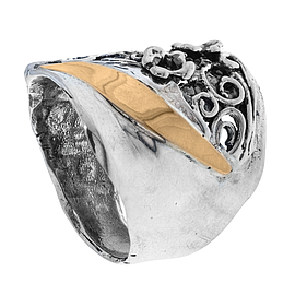 Silver and Gold Ring