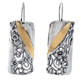 Silver and Gold Earrings