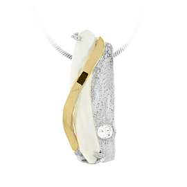 Silver and Gold Pendant