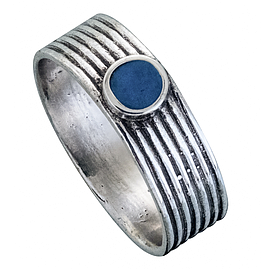 Silver Ring with Enamel