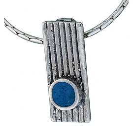 Silver Pendant with Enamel