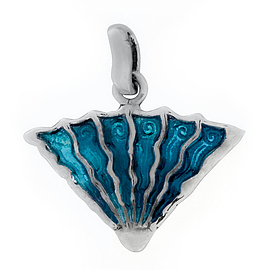 Silver Pendant with Enamel ''Medusa''