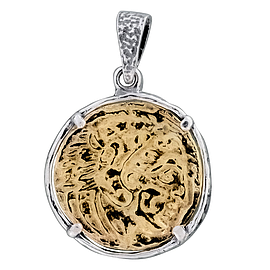 Silver Pendant with gold plating