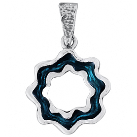 Silver Pendant with Enamel