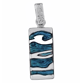 Silver Pendant with Enamel