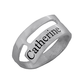 Silver Name Ring