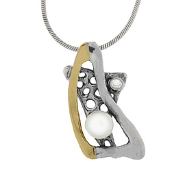 Silver and Gold Pendant