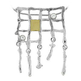 Silver and Gold Pendant