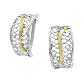Silver and Gold Earrings
