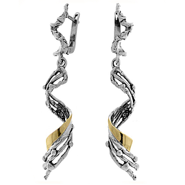 Silver and Gold Earrings