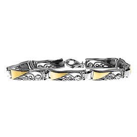 Silver and Gold Bracelet