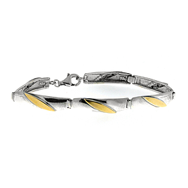 Silver and Gold Bracelet