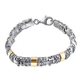 Silver and Gold Bracelet