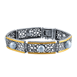 Silver and Gold Bracelet