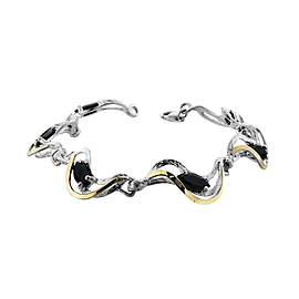 Silver and Gold Bracelet