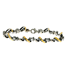 Silver and Gold Bracelet