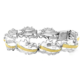 Silver and Gold Bracelet