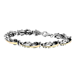 Silver and Gold Bracelet