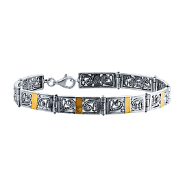 Silver and Gold Bracelet