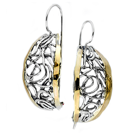 Silver and Gold Earrings