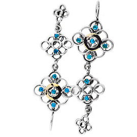Silver and Gold Earrings