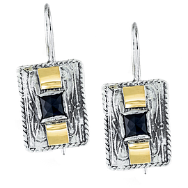 Silver and Gold Earrings