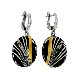 Silver and Gold Earrings