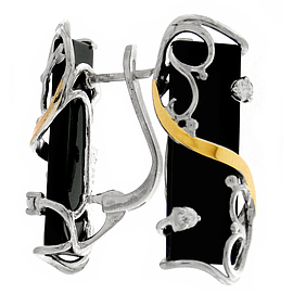 Silver and Gold Earrings