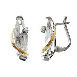 Silver and Gold Earrings