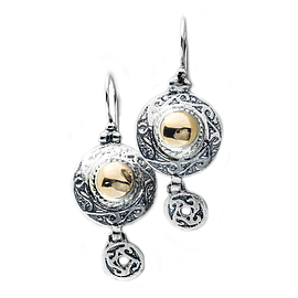 Silver and Gold Earrings