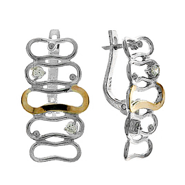 Silver and Gold Earrings